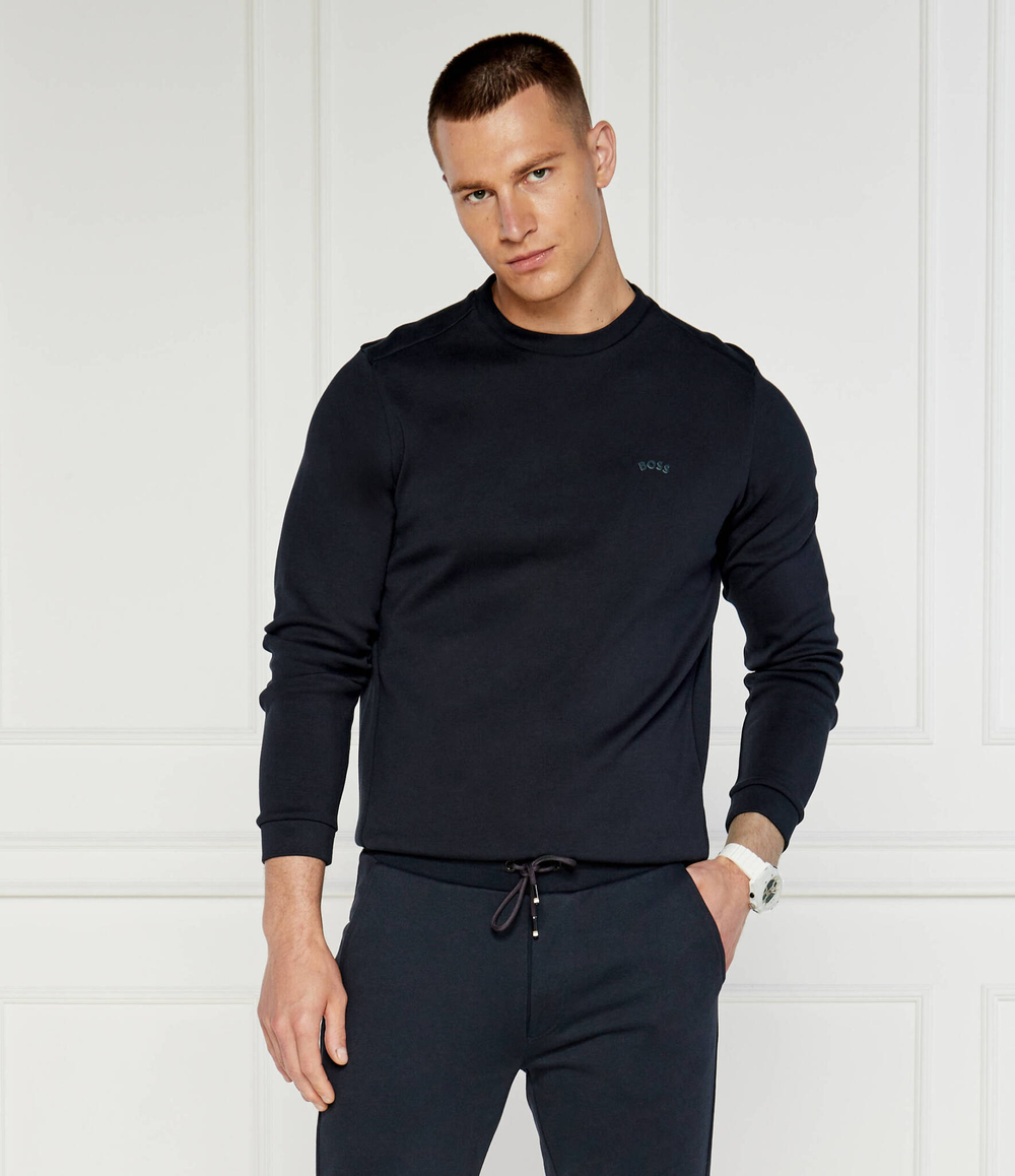 Худи Salbo Curved BOSS GREEN - темно-синий(50474192)