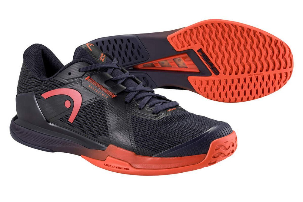 Мужские кроссовки теннисные Head Sprint Pro 4.0 Indoor - dark blue/red