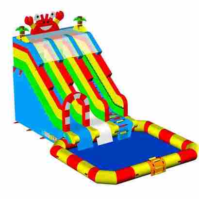 Надувная водная горка «Весёлый крабик» 11,3*7*6,8 м