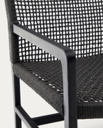 Sabolla Кресло из массива тикового дерева черного цвета