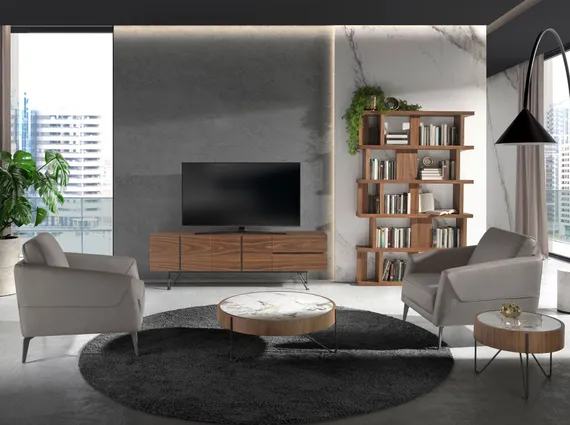 Кресло Angel Cerda 5134, темно-серая кожа