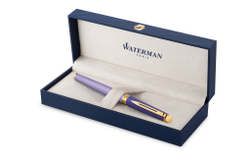 Ручка роллер Waterman Hemisphere Colour Blocking Purple GT, стержень: F, цвет: Black, в подарочной упаковке