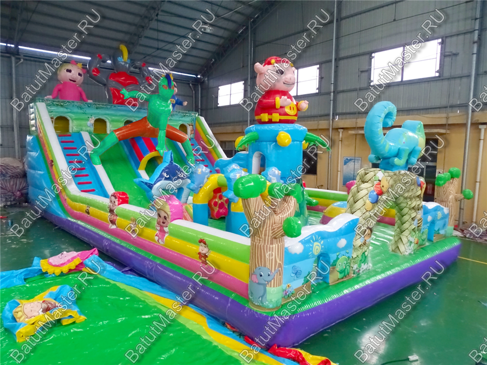 Надувной батут "На страже добра", 15*8*7 м