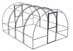 Теплицы Премиум с двойной дугой и полимерным покрытием