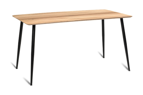 Стол Венако TS (с разложением) Цвет: Рустик натуральный , ножки чёрные Размер:1200(1800)*800*740