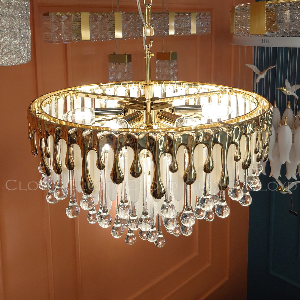 Люстра Cloyd CAPULETTI C9 / Ø49 см - золото (арт.11204)