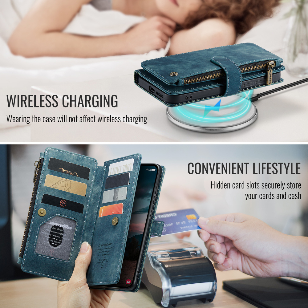 Многофункциональный чехол-кошелек CaseMe 3 in 1 Matte Wallet для Samsung Galaxy S26