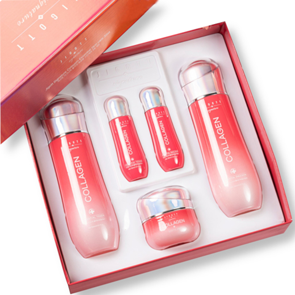 [Jigott] Signature collagen essential skin care - Увлажняющий набор с коллагеном