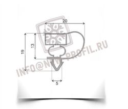 Уплотнитель для холодильного шкафа Inter-600Т размер 1550*450 мм (004)