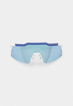 Спортивные очки с диоптриями 100% Speedcraft SL / Matte White Metallic Blue / HiPER Blue Multilayer Mirror Lens