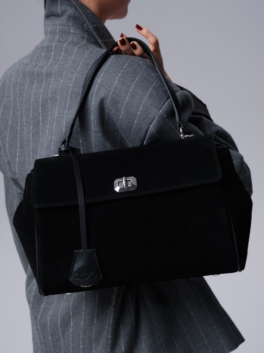 Замшевая сумка Nadi DBR 31356 черный