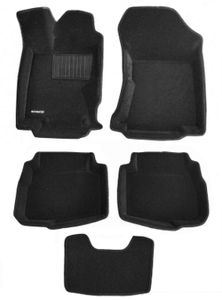 Коврики салона для  SUBARU Outback (2021-) Euromat 3D Business черные Арт EMC3D-004711
