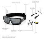 Спортивные очки с диоптриями OCEAN Chameleon Matt Black / Revo Blue Polarized lenses