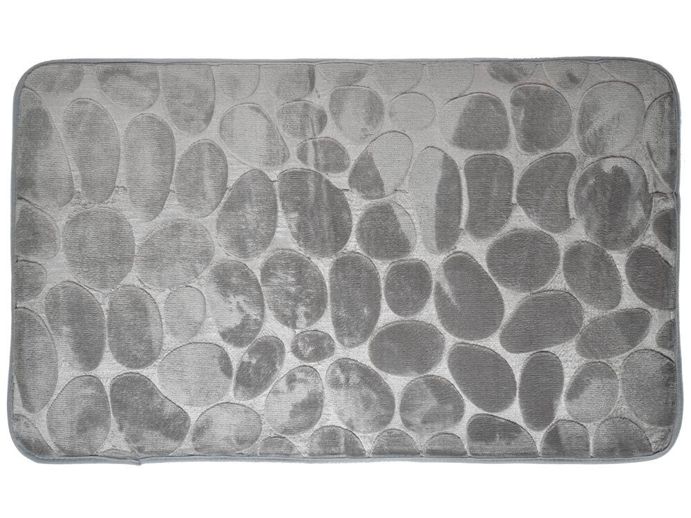 Коврик для ванной Камни 50*80см (cерый)