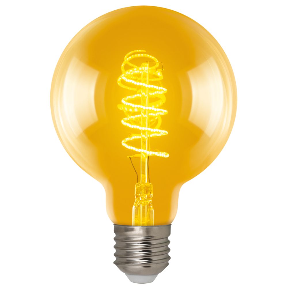 LED-G95-4W-GOLDEN-E27-CW GLV21GO Лампа светодиодная Vintage. Форма шар. золотистая колба. Cпиральная нить. Картон. ТМ Uniel