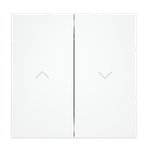 Выключатель встраиваемый VOLTUM S70 для жалюзи 10А, (белый матовый)