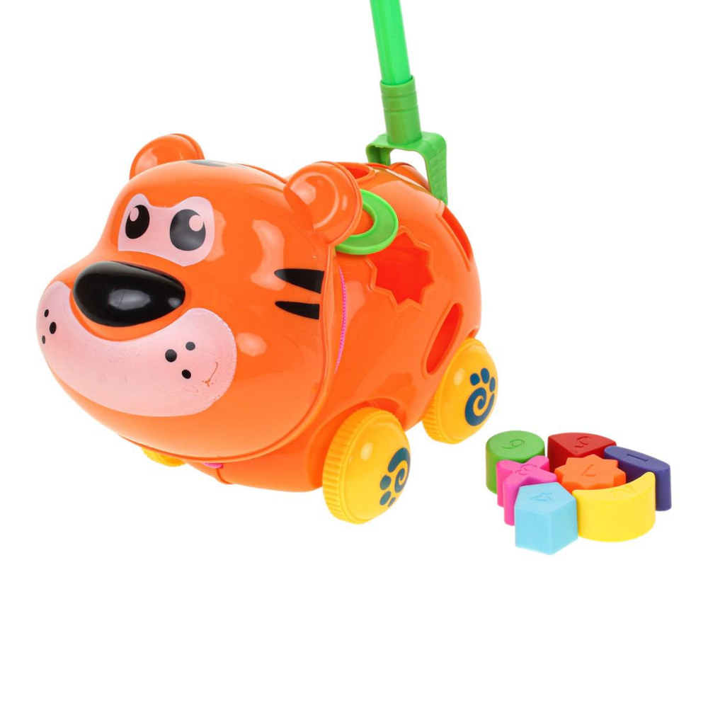 Каталка-сортер на палке 21см, сетка 0830-1