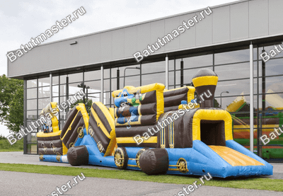 Коммерческий надувной батут "Тоннель пират"