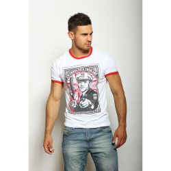 Мужская футболка  белая Fra'n'co 020467m-EP