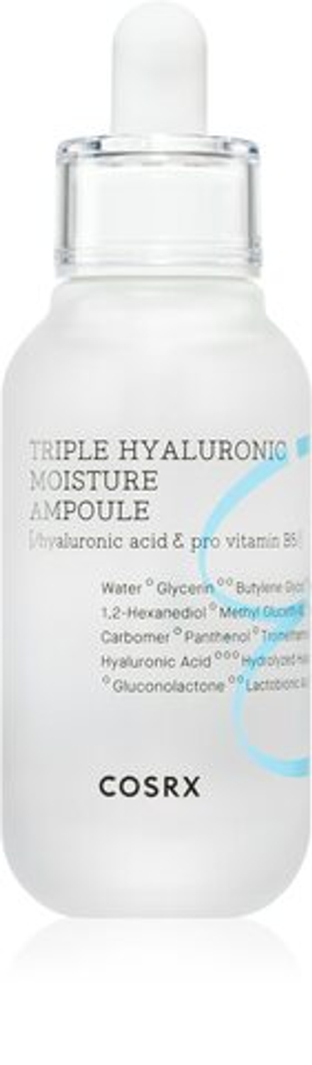 Cosrx Hydrium Triple Hyaluronic - интенсивно увлажняющая сыворотка для лица с гиалуроновой кислотой /   40  ml  / GTIN 8809598453609