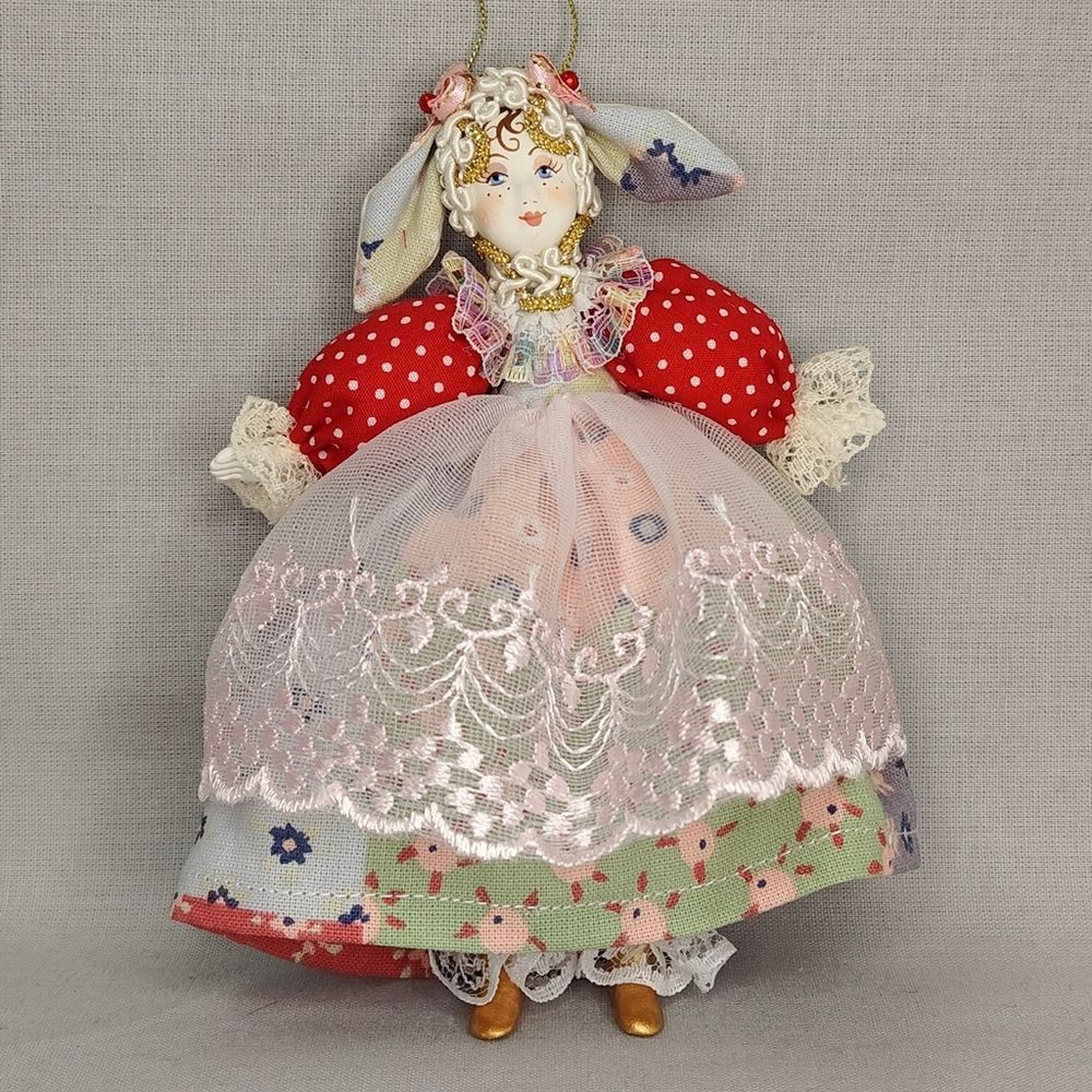 Ёлочная игрушка Девочка-Овечка