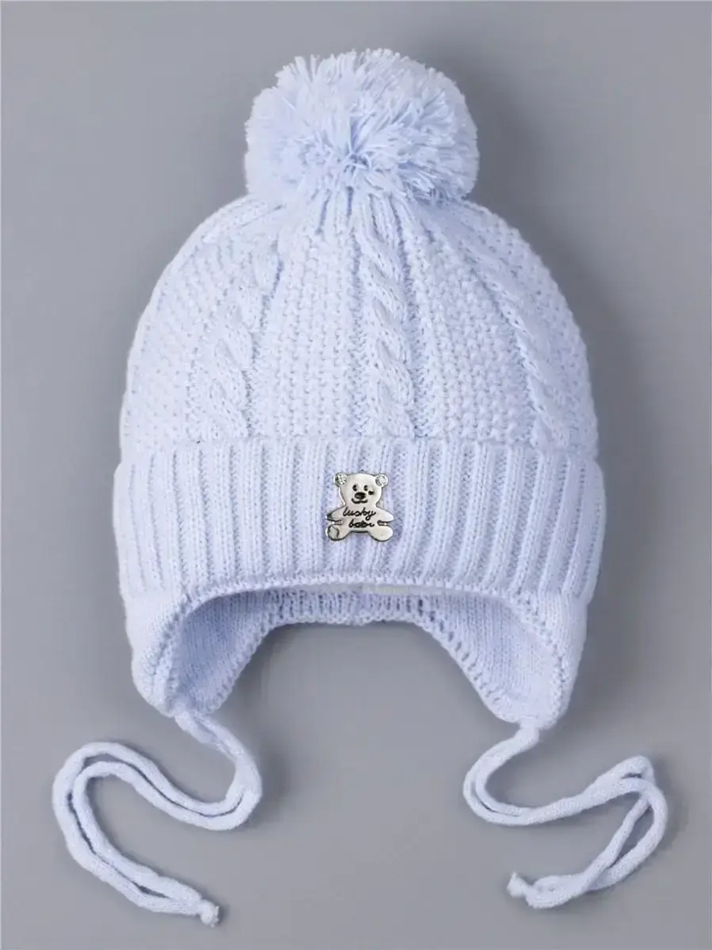 Шапка вязаная демисезонная для детей