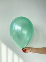 S Шар металлик 12" / 30 см №7 зеленый (морская волна) (БГ-17)