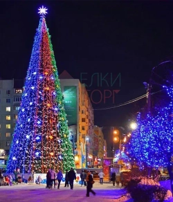 Комплект освещения для высотной ели 7 метров, 1500 LED ламп, черный ПВХ, BEAUTY LED (ELC2/7-11)