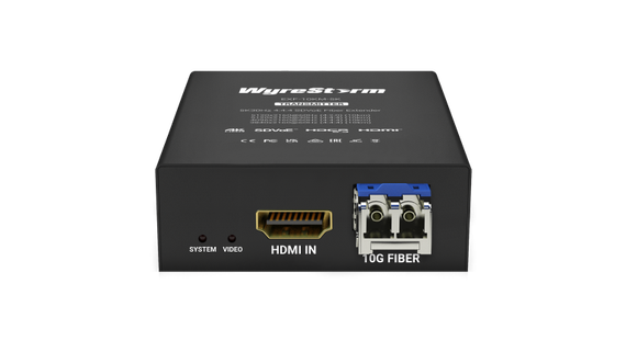 Wyrestorm EXF-10KM-5K - комплект из приемника и передатчика по оптике до 10км, HDMI 2.0 5K@60 (4:2:0), 4К@60 (4:4:4), SDVoE, HDCP 2.3, HDR10+, устойчивость к ЭСР, SFP входит в комплект