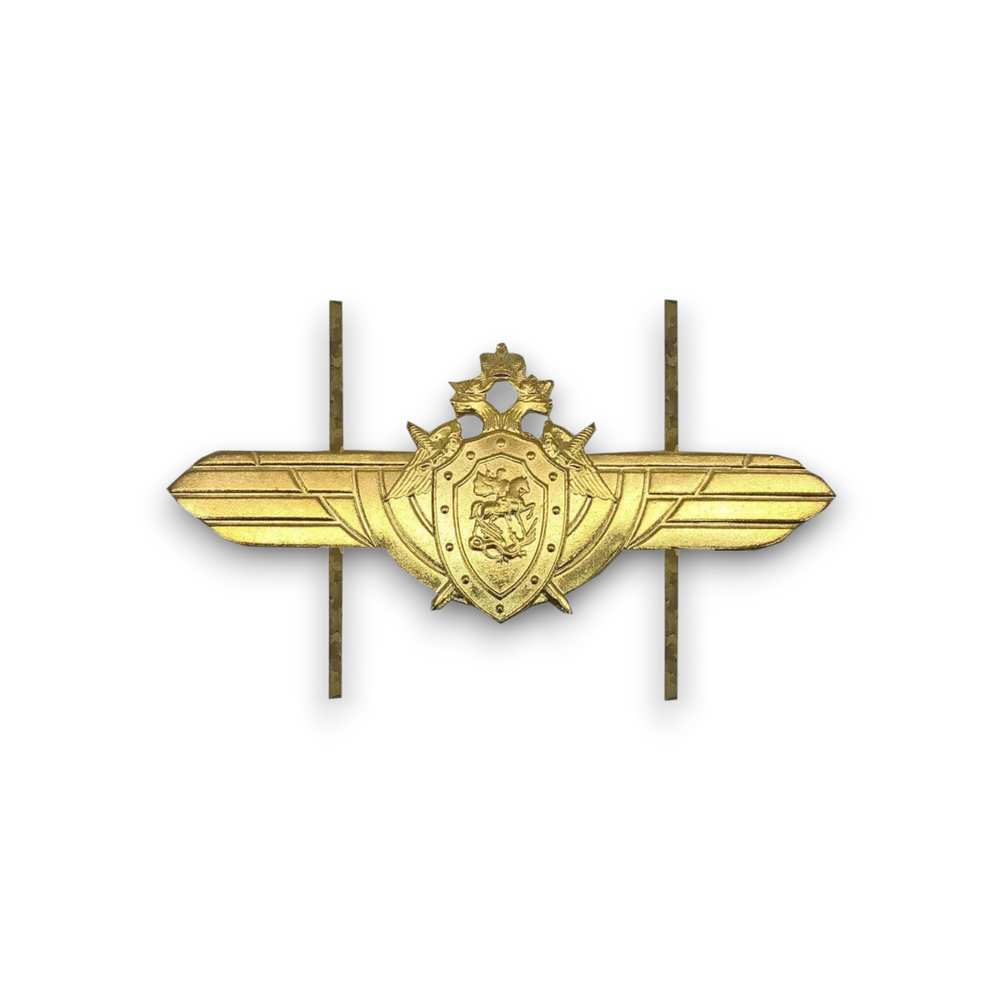 Эмблема На Тулью Фуражки СК РФ Золотистая | ATRIBUTICASTORE.RU