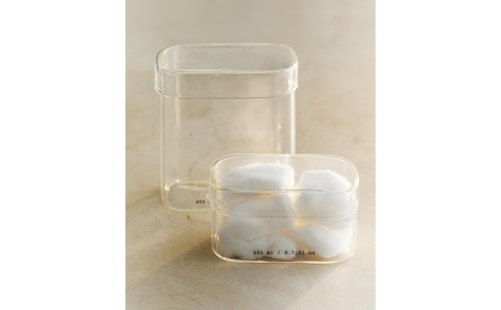 Zara Home коробка для хранения, стекло, прозрачный