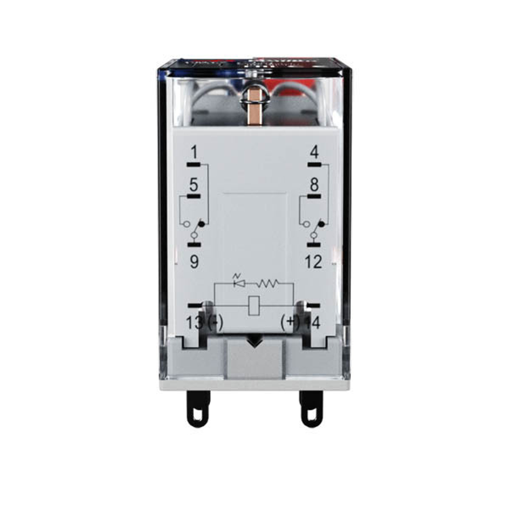 Электромеханическое реле Prompower PMY2N DC12 Двухполюсное Номинальный ток 10А, управление 12VDC