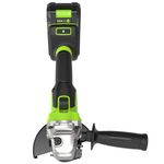 Угловая шлифовальная машина акк. Greenworks AG590, 24V, б/щет, 125 мм, 8500 об/мин, Anti-Kickback,1х4Ач,ЗУ,кор (3201007CUB)