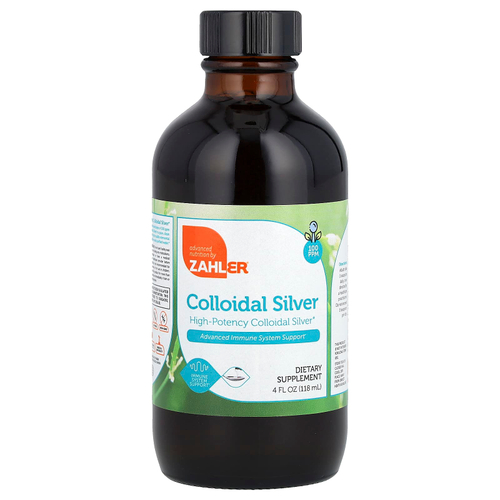 Zahler, Colloidal Silver, 100 PPM, 4 fl oz (118 ml)