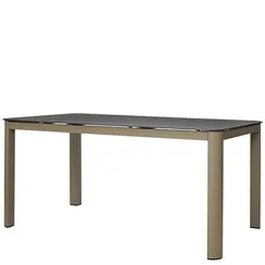 Уличный стол Leif, 160х90х75 см, серо-бежевый