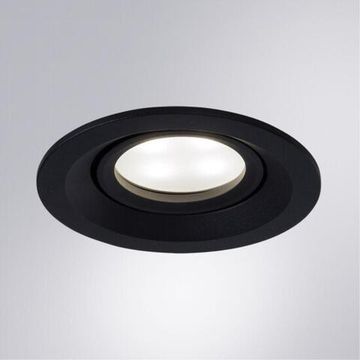A2862PL-1BK Светильник потолочный встраиваемый MIRA для MR16 Ø95x27мм черный IP20 монтаж Ø70мм