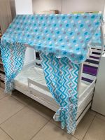 Кровать Домик Массив белый/белый 800*1600