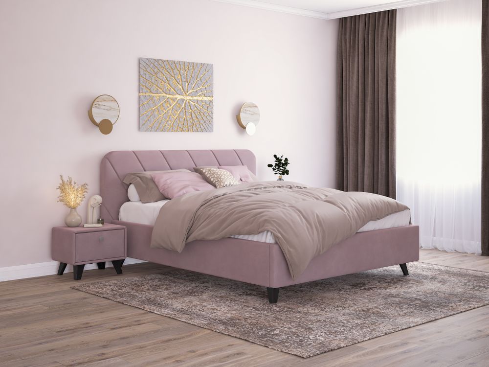 Кровать Николь с орт.осн. и ПМ, Мелодия сна, г. Пенза