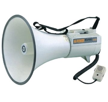 SHOW ER68S - Мегафон 45 Вт,  15 В, выносной микрофон, сирена, вх.AUX,  вес 3,3 кг, алюминий
