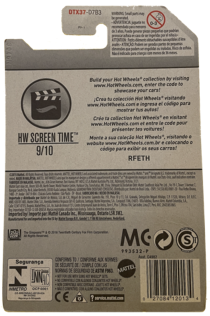 Hot Wheels The Simpsons Family Car (2016)