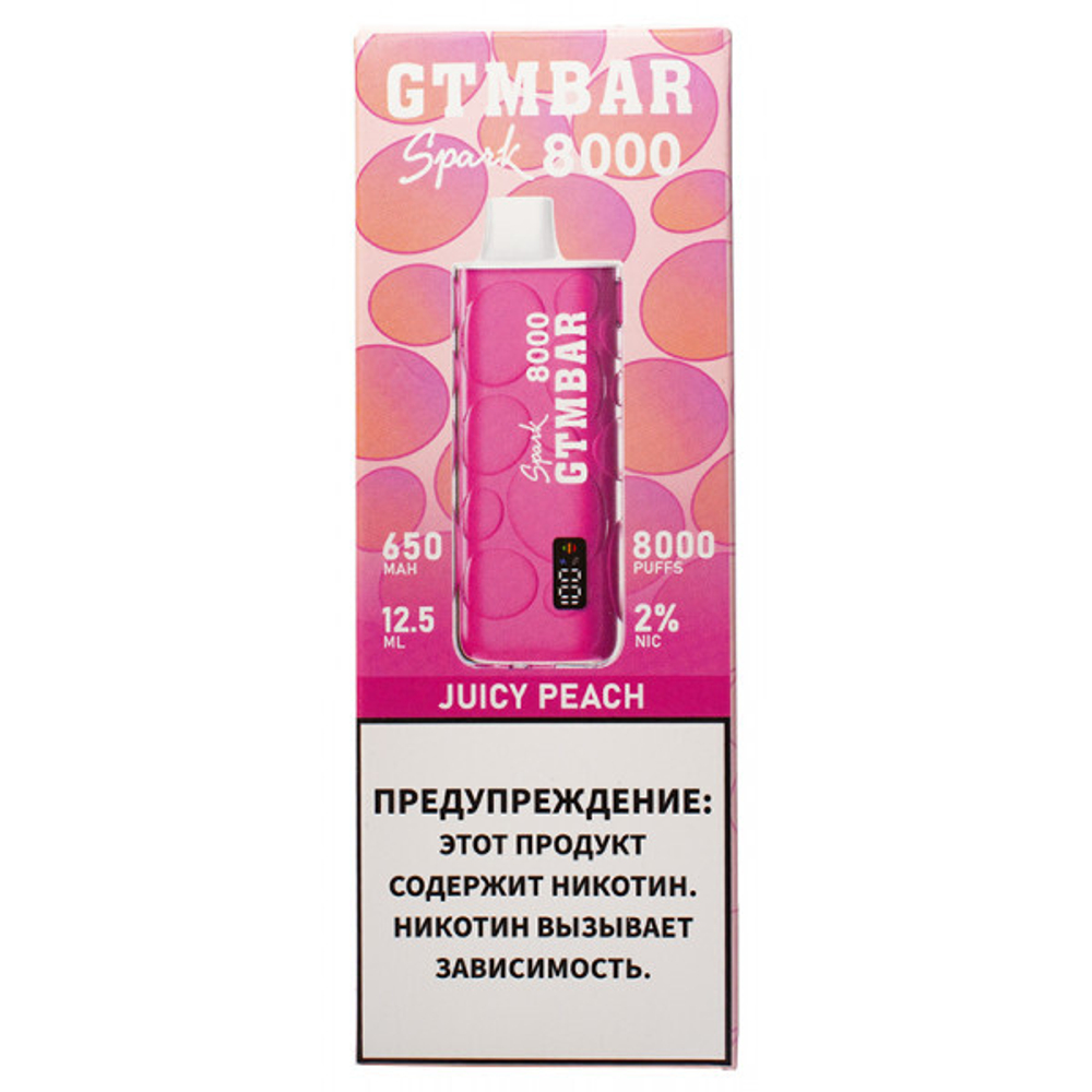 М. GTM Bar Spark 8к Juicy peach (Сочный персик)