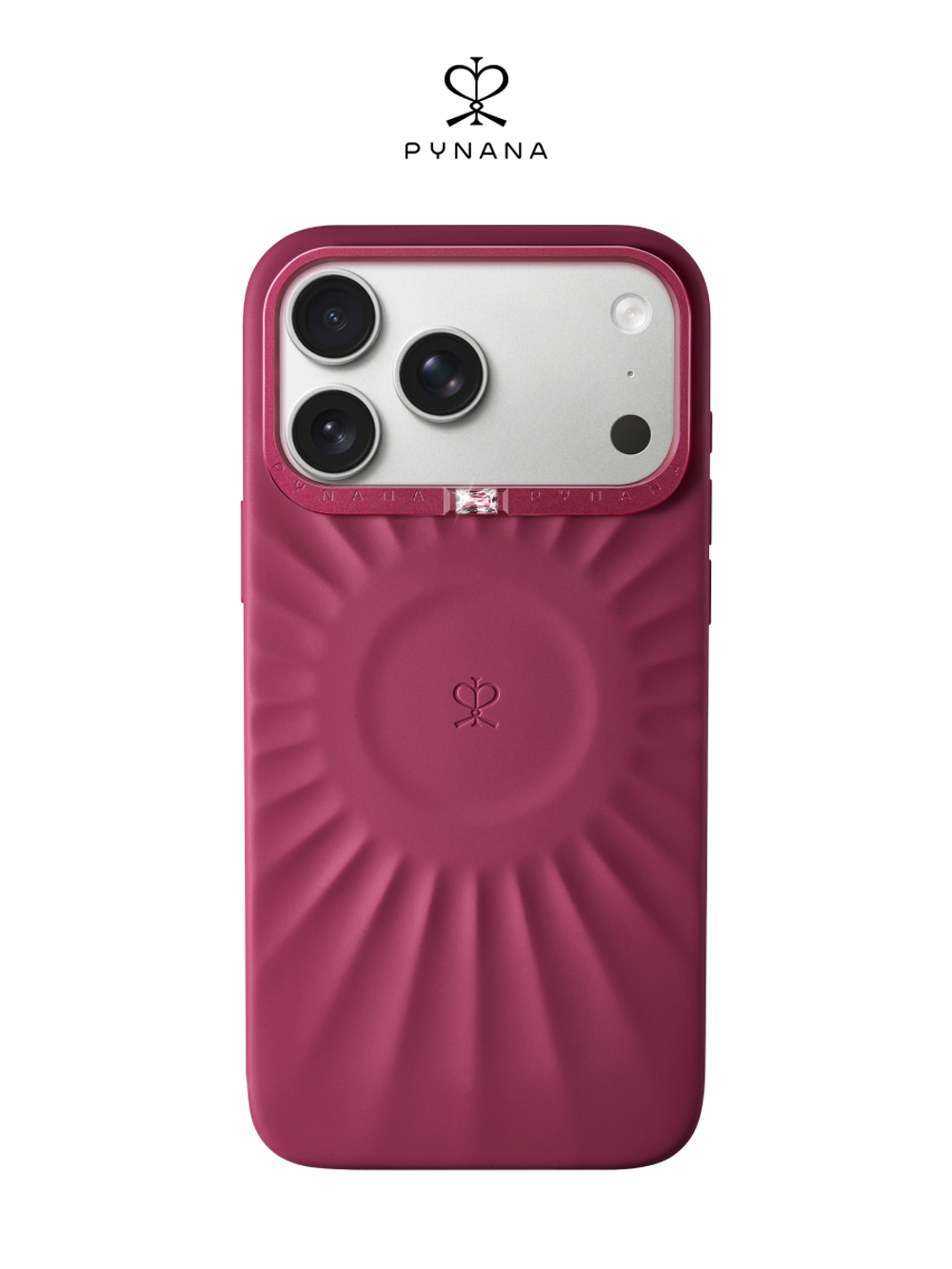 Чехол для iPhone 17 Pro Max корунд ягодный красный