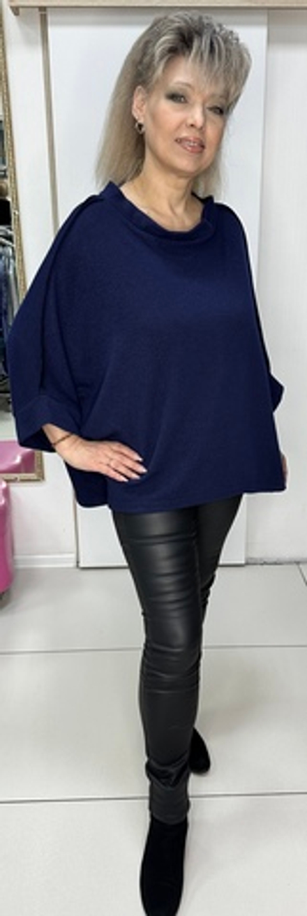 Итальянский блузон-туника с вынутыми швами