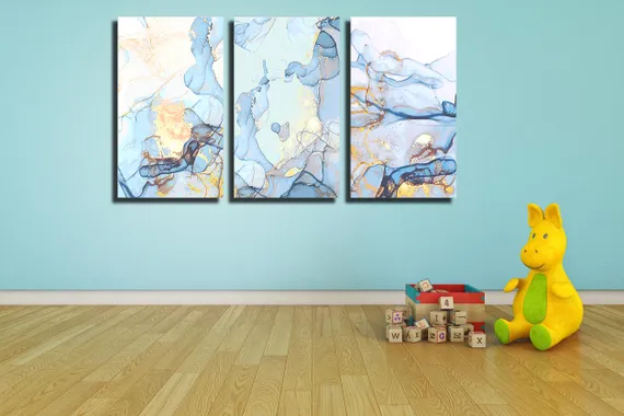 Модульная картина "Мраморный узор"