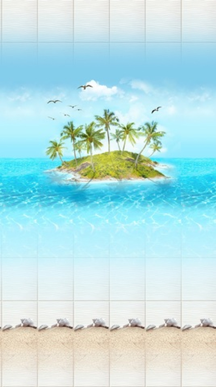 Панель ПВХ Discovery Остров (панно из 4 шт.)