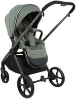 Детская коляска Pituso Teffy 3 в 1 с автокреслом Baesa Black Sage Green/Graphite