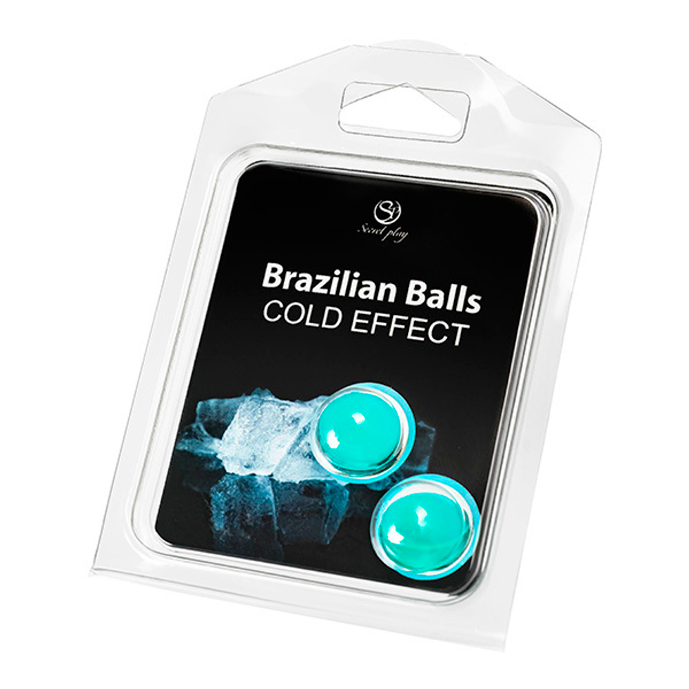Набор из 2 шариков с массажным маслом и охлаждающим эффектом Secret Play Brazilian Balls
