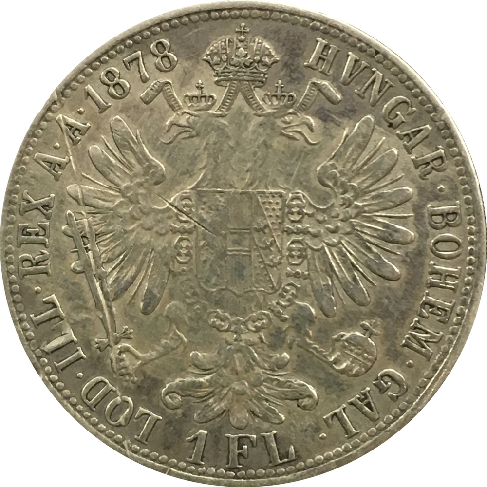 1 флорин 1878 год Австро-Венгрия