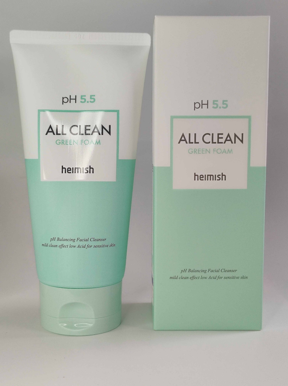 Heimish Гель для умывания слабокислотный All Clean Green Foam pH 5.5 для чувствительной кожи 150 ml