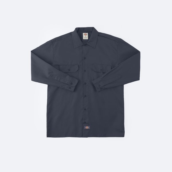 Рубашка Dickies Long Sleeve Work Shirt (charcoal) артикул: - купить в магазине Дайс